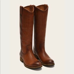 Frye Tan Leather Over the Knee Boots